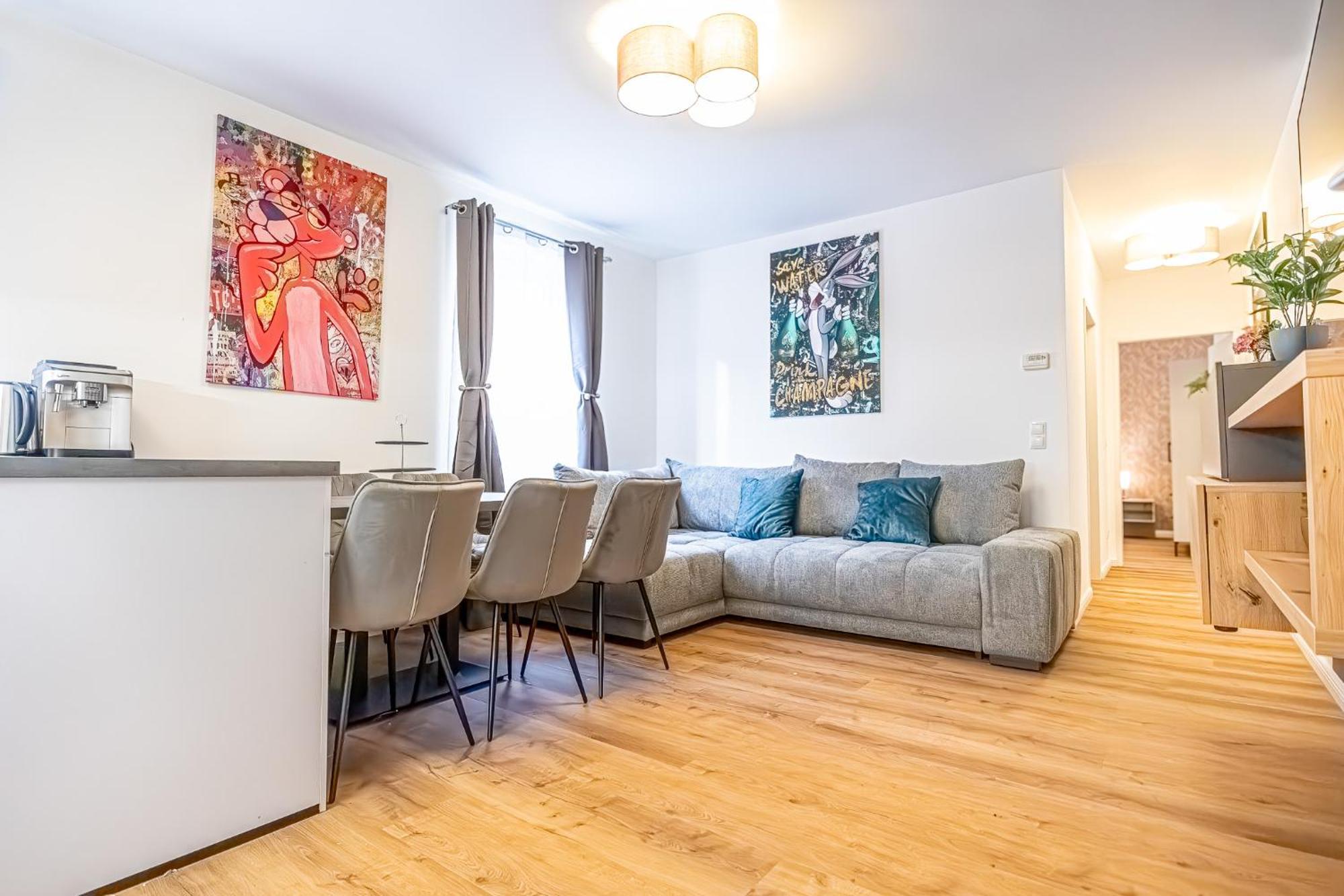 Charming 1Br And 1Lr Apt Modern Design Donaustadt Wien Eksteriør bilde