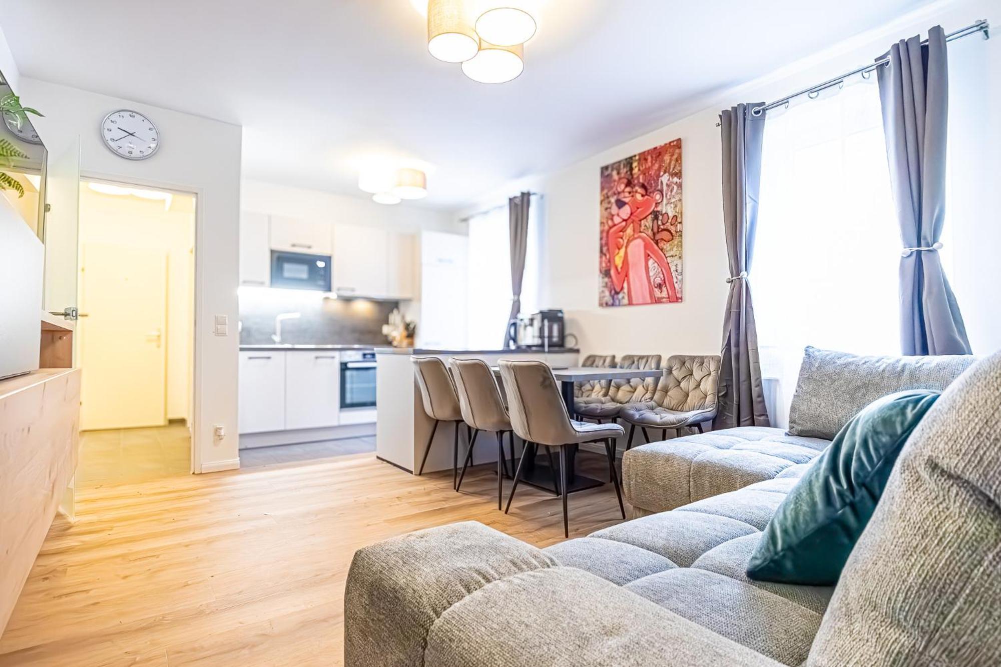 Charming 1Br And 1Lr Apt Modern Design Donaustadt Wien Eksteriør bilde