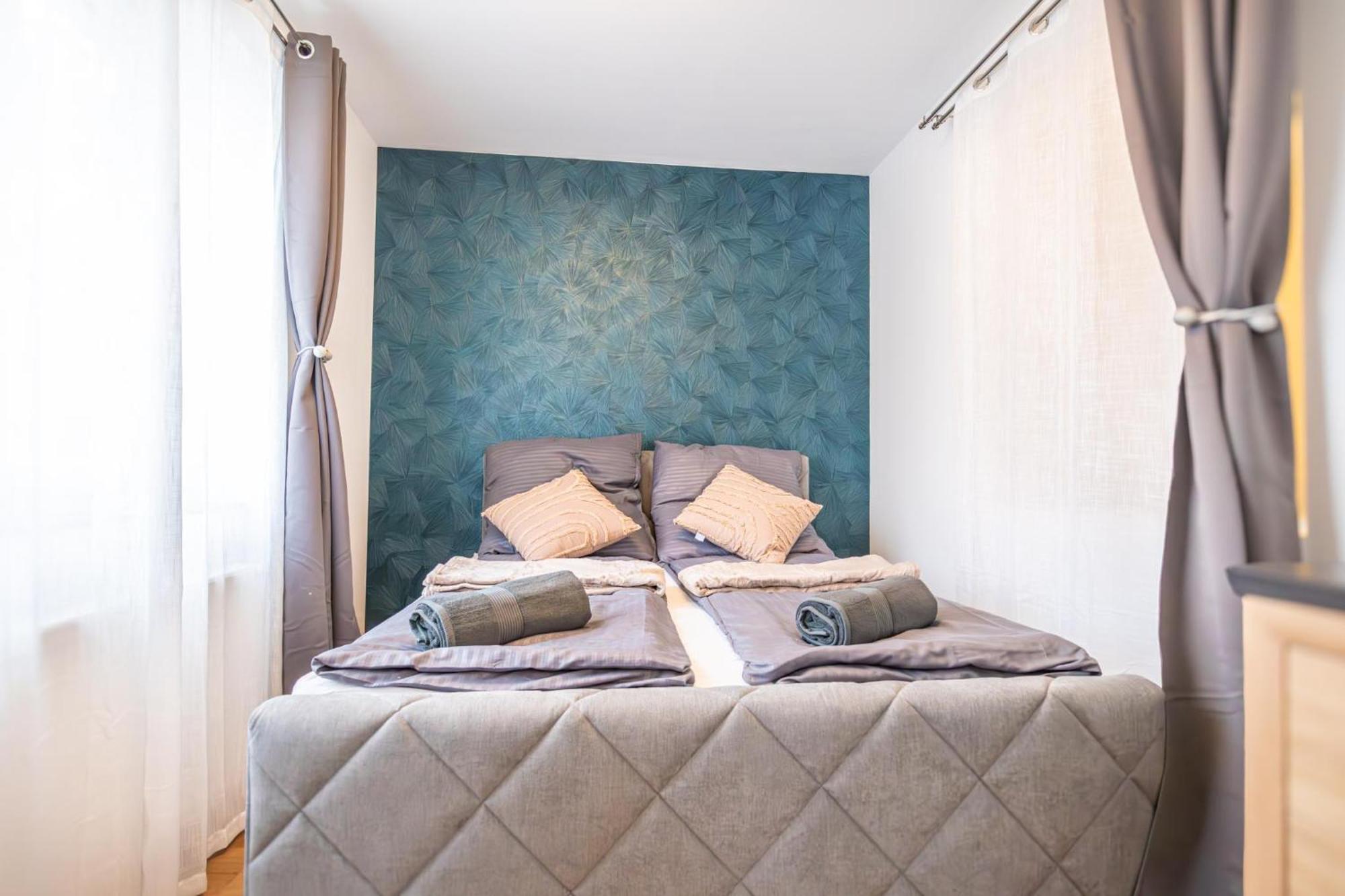 Charming 1Br And 1Lr Apt Modern Design Donaustadt Wien Eksteriør bilde